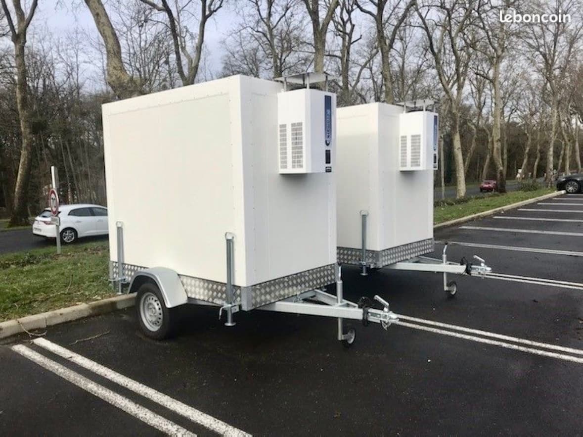 Remorques frigorifiques simple essieu, groupe froid monté en façade